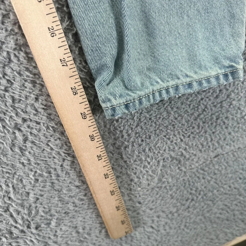 Old Navy Built-In Tough Jeans Mens 34x30 Blue Cotton Denim Tapered Distressed